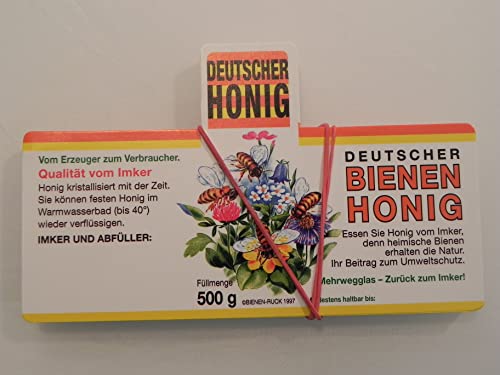 Generisch Etiketten 500g Frühtracht/Blütenhonig naßkl. 100 St. Imkerei Imker Honigglasetiketten Honigetiketten