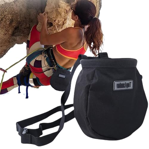 Klettern Chalkbag,Magnesiabeutel,Magnesiabeutel Klein,Magnesium Chalkbag,Kordelzug Chalk Bag,Magnesiabeutel Klettern,Magnesiasack mit verstellbaren Gürtel,für Klettern Gewichtheben Gymnastik Crossfit