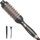 Wavytalk Thermobürste, Thermal Brush 38mm Ionische Lockenbürste erhitzt zur Erzeugung natürlicher Locken, Heiße Rundbürste für glatteres Aussehen, EU-Plug Dual-Spannung.