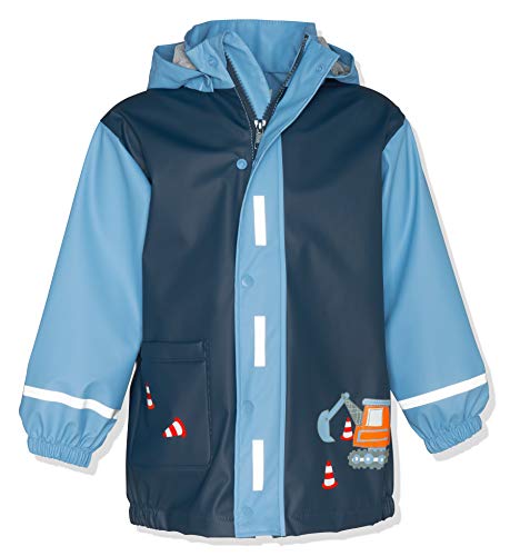 Playshoes Wind- und wasserdicht Regenmantel Regenbekleidung Unisex Kinder,Baustelle,116