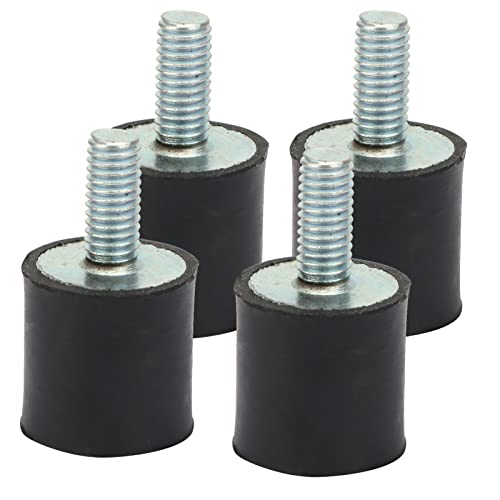 Fafeicy 4 Stück M5 Gummilager, Anti Vibration Silentblock Auto Boot Spulen, für Luftkompressoren, Dieselmotoren, Wasserpumpen, Adoptiert Geometrisches Design (VD15*15 M5*12)