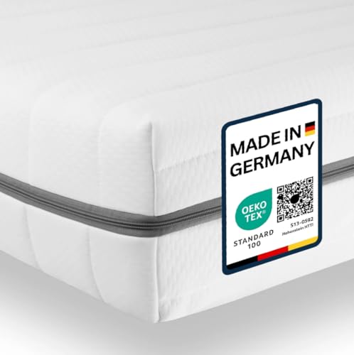 Sleepneo Matratze 120x200 - Ergonomische Kaltschaummatratze - 7 Zonen Matratze - Matratze H2 H3 - Oeko TEX Zertifiziert - Waschbarer Bezug - 2in1 Matratzen Härtegrad - atmungsaktiv - Höhe 15 cm