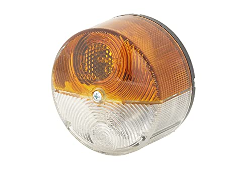 HELLA Blinkleuchte - Halogen - 24V / 12V - Anbau/Schraubanschluss - Stecker: Flachstecker - links/rechts/vorne - Menge: 1 - 2BE 003 185-031, Weiß, Gelb