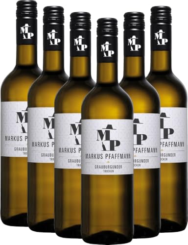 MP Grauburgunder trocken Markus Pfaffmann Weißwein 6 x 0,75l VINELLO - 6 x Weinpaket inkl. kostenlosem VINELLO.weinausgießer