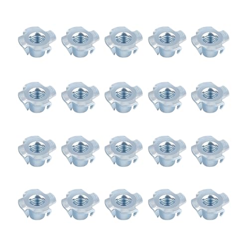 20 Stück M8 Einschlagmutter,Einschlagmuttern,Hülsenmutter,Kohlenstoffstahl,für Einschlagspitzen,GewindehüLsen,Einschraubmutter,Edelstahl,Stellfüße,Einschlaghülse,Einschlagmuffen,Einpressmuttern