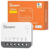 SONOFF ZBMINIR2 Zigbee Smart Schalter, Zigbee 3.0 Lictschalter, Funktioniert mit Alexa & Google Home, Zigbee Hub Erforderlich, Neutralleitung Erforderlich