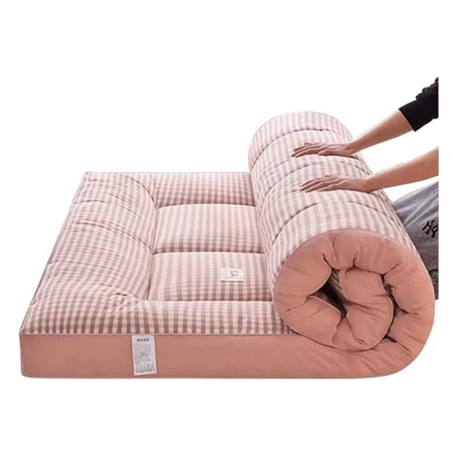 WEISHIDAI Japanische Futonmatratze Bodenmatratze Faltbare Tatami-Matte，Weichbodenmatratze Portable，Roll Up Bett Camping Schlafunterlage für Heim-Camping-Couch (Color : A, Size : Queen)