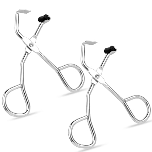 Nachfüllpadswimpernzange Make-Up Werkzeug Eyelash Curler Kein Kneifen Mini Wimpernzange für Alle Augenformen Frauen Mädchen, Silber