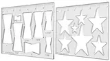 BOZXYE 2 Pcs Router Templates für die Holzbearbeitung, Router Jia und Schablonen, Schmetterling und Stern Inlay Templates Dekorative