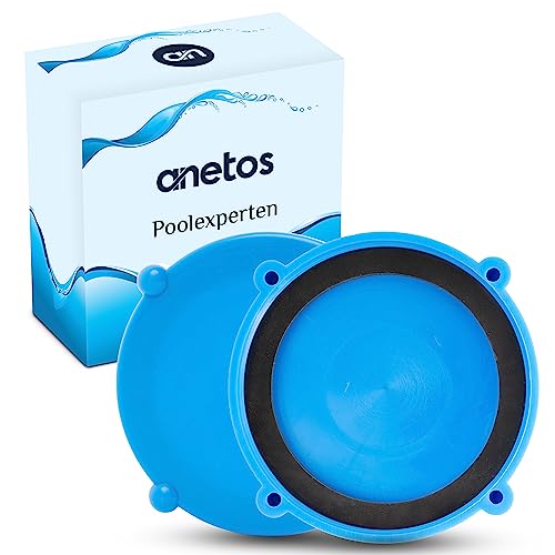 anetos® - Winterverschluss Set für Intex und Bestway Pools – 100% DICHT – Winterstopfen für beide Anschlüsse (2 Stück) mit passenden Dichtungen