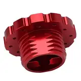 Itonash Racing-Lenkrad-Adapter, Gaming-Aluminium-Adapter für T300 T500 TX mit Kragen, für, Luisi, NRG PCD Mm (Rot)