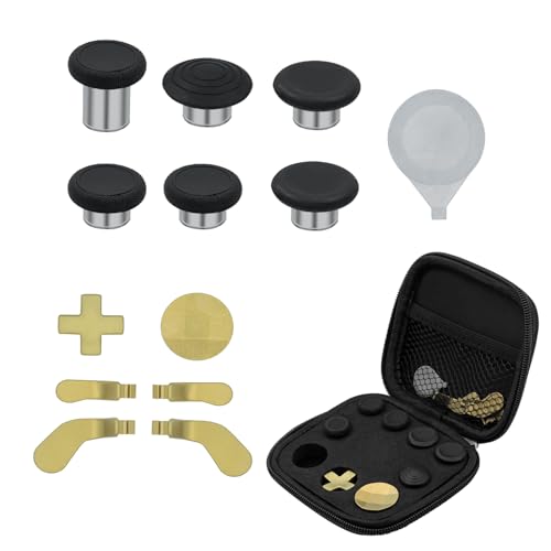 Mcbazel Metall Thumbsticks Magnetic Joysticks Analogsticks, Trigger Paddles und Justierwerkzeug für Xbox Elite Series 2 Controller
