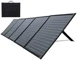 revolt Faltbares Solarpaneel: Mobiles faltbares Solarpanel, 5 monokristalline Solarzellen, 200 Watt (Solarmodul, Camping, faltbar, Solarzellen klappbar, wasserdichte Taschen)