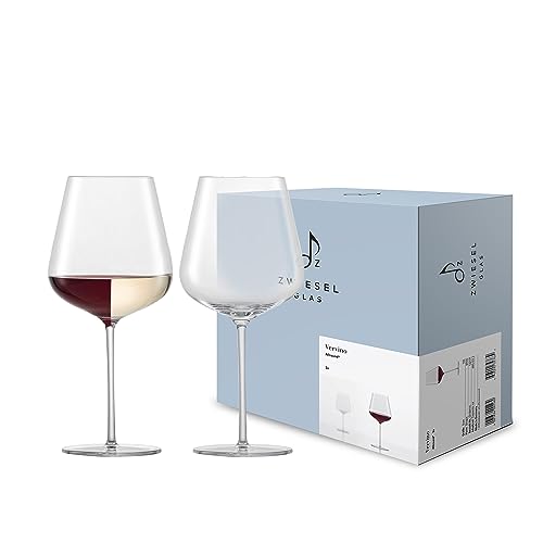 Zwiesel Glas Allroundglas Vervino (2-er Set), edle Weingläser für Rot-, Weiß und Schaumwein, spülmaschinenfeste Tritan-Kristallgläser, Made in Germany (Art.-Nr. 122171)