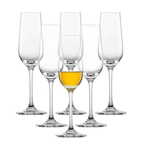 SCHOTT ZWIESEL Sherryglas Bar Special (6er-Set), klassische Schnapsgläser mit Stiel, spülmaschinenfeste Tritan-Kristallgläser, Made in Germany (Art.-Nr. 111224)