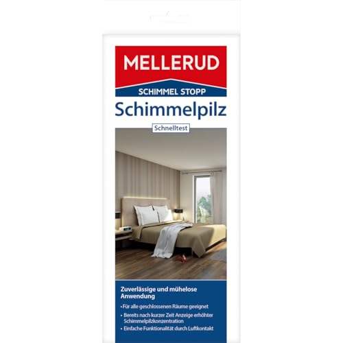 MELLERUD Schimmel Stopp Schimmelpilz Schnelltest | 1 x Schimmeltest | Mikrobiologischer Test zur Erkennung von Schimmelbefall
