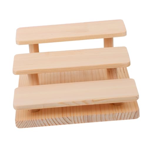 Amosfun 1 Stück Schmuckständer aus Massivholz brillen aufbewahrungsbox brillenorganizer Brillenständer für Brillenläden Anzeige drinnen schnapsgläser Brillengestell Holzgläserregal hölzern
