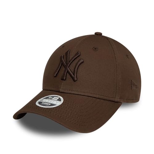 New Era New York Yankees MLB League Essential Tonal Braun 9Forty Verstellbare Damen Cap - One-Size