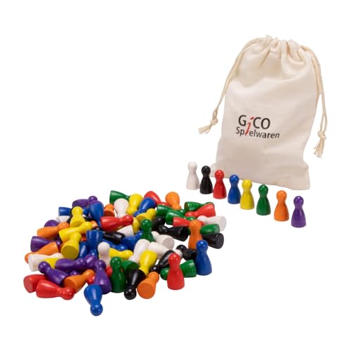 GICO 80 Halmakegel 24x12 aus Holz Set in 8 Farben - 2131
