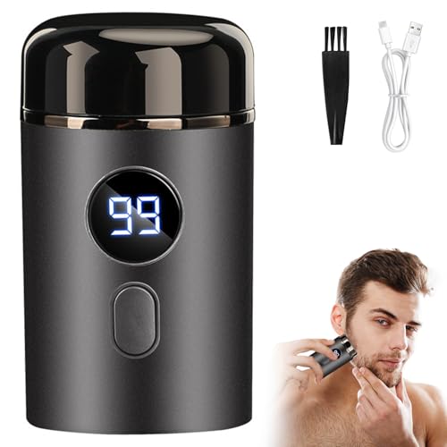 BSOON Tragbarer Elektrischer Mini-Rasierer, Sopami Mini Electric Shaver, Washable Electric Razor, USB Rechargeable Electric Beard Trimmer für Herren