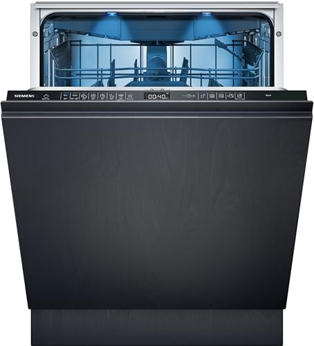 Siemens SX65ZX07CE, iQ500 Smarter Geschirrspüler Vollintegriert, XXL, Besteckschublade, Made in Germany, extra leise, varioScharnier, automatische Türöffnung, aquaStop, varioSpeed, Innenbeleuchtung