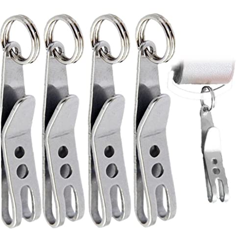 Lipfer 5pcs Schlüsselbund -suspensionsclip Edelstahl Außenhängelclip Multifunktions - -taschenclip Multifunktion