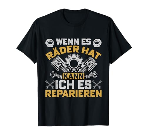 Werkstatt KFZ Mechaniker Spruch T-Shirt