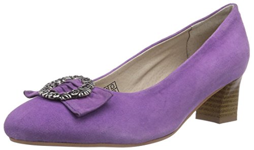 Bergheimer Trachtenschuhe Damen ROSI Pumps, Violett (Purple)