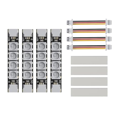 4 Stück LED Streifen Lichter für Drohnen 2812 Programmierbare Arm Licht FPVs Quadcopter Beleuchtung Zubehör Set