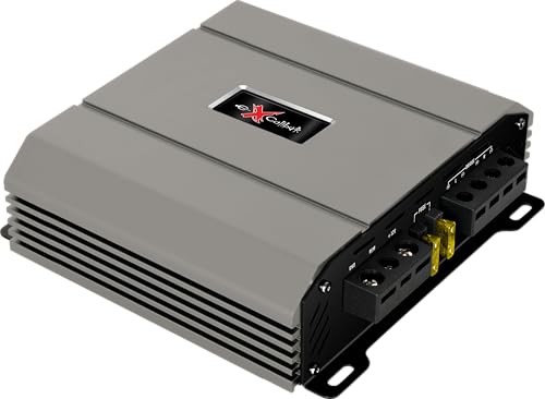 Excalibur X275.2 Auto Verstärker HiFi Stereo 2 Kanal 1300 Watt- Kfz Mini Verstärker Mit 2 x 650 Watt Endstufe Auto, Bass-Boost 12 dB, Variable Frequenzweiche, Remote Anschluss, Subwoofer Bridge Modus
