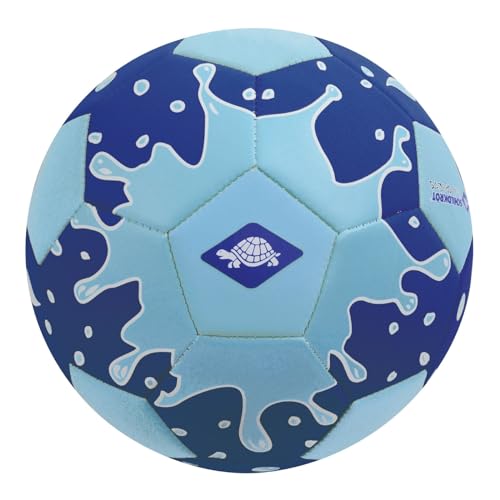 Schildkröt Neopren Beachsoccerball, Größe 5, Ø 21 cm, normale Größe, farblich sortiert, griffige textile Oberfläche, salzwasserfest, ideal für Stand & Garten, 970278