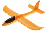 ELLUG großes XXL Segelflugzeug Segelflieger aus Styropor 49 * 48 * 12,5cm Flugzeug Flieger Outdoor-Sport Wurf-Spielzeug (orange)