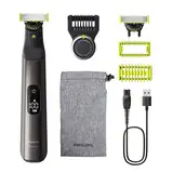 Philips OneBlade Pro 360 Face & Body - Elektrischer Bartschneider, Rasierer und Bodygroomer, 2x 360-Klingen, 1x Präzisionskamm mit 20 Längeneinstellungen, 1x Körper-Kit, 1x Reisetasche, QP6552/30