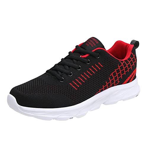 Turnschuhe Herren Sommer Laufschuhe - Leicht Atmungsaktiv Sneaker Sportschuhe - Flache SchnüRung Freizeitschuhe Trainingsschuhe - Bequeme Slip On Hallenschuhe StraßEnlaufschuhe Joggingschuhe