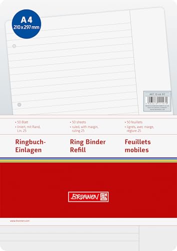 Brunnen Ringbucheinlage A4 Lin25 50Bl