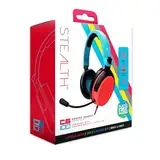 STEALTH C6-100 Rot & Blau Over Ear Gaming Headset PS4/PS5, Xbox, Switch, PC mit flexiblem Mikrofon, 3.5mm Klinkenstecker, 1.5m Kabel, leicht, Komfortabel