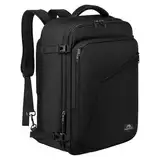 MATEIN Handgepäck Rucksack Flugzeug für Handgepäck 40x30x25 Eurowings Erweiterbar 30L Klein Reiserucksack Herren Schulrucksack Damen Cabin Bag für Easyjet für Business, Arbeit, Reise, Schwarz