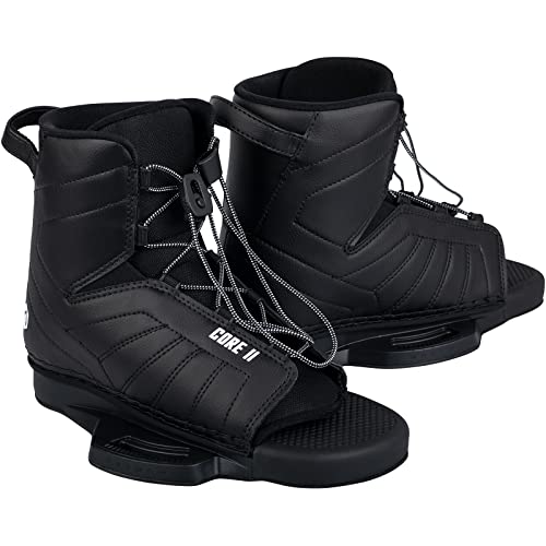 Mesle Wakeboard-Bindung Core, 32-47 EU, Open Toe Boots für Fortgeschrittene, für Boot und Seilbahn, schwarz