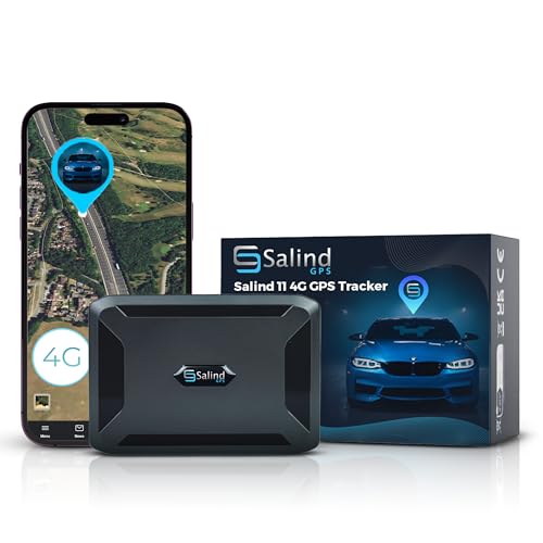 SALIND GPS - Salind 11 4G - GPS-Tracker für Auto, Motorrad, Fahrzeuge & LKW´s mit Magnet - Ortungsgerät mit Echtzeit-Tracking, Lange Akkulaufzeit - bis zu 70 Tage im Standby - Alarme - Geozaun