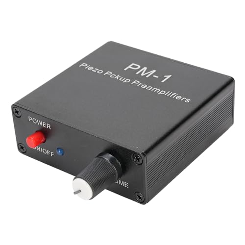 Piezo -Pickup -Vorverstärkerverstärker, Mikrofonverstärker Vorverstärker Wiederaufladbares Gitarren -Pickup -Vorverstärker mit Niedriger Frequenzgrenze, für String -Instrument,