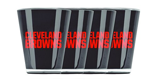 Duck House NFL Cleveland Browns Isolierte Schnapsgläser aus Acryl, 4 Stück