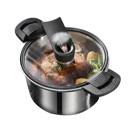 Edelstahl Schnellkochtopf | Edelstahl Schnellkochtopf Mit Schnellem Kochergebnis - Ergonomisches Kochgeschirr Für Effizientes Kochen Bei Familienfeiern & Treffen Mit Freunden