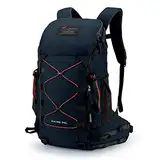 MOUNTAINTOP 35L Wanderrucksack Herren Damen Reiserucksack Trekkingrucksack Leicht Outdoor Camping Rucksäcke Tagesrucksack mit Regenschutz (02 Saphir Blau-35L)