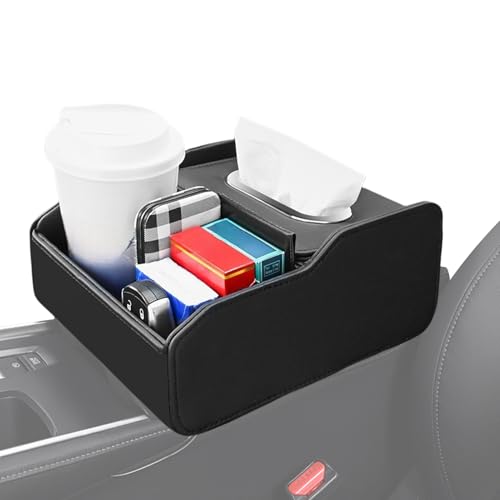 Générique Aufbewahrungsbox, multifunktional, für Armrest am Arm, Organizer, Beverage Cup Stoff, 22,5 x 17,5 x 10 cm, für Autozentrum, Konsole, Truck, Kabinenzubehör