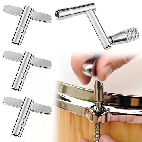 4 Pcs Einstellbare Trommel Schlüssel Einstellung Entfernen Ersetzen Sie Die Trommel Für Die Meisten Drums Schlagzeugschlüssel Set Feinabstimmung Um Das Gefühl Für Drum Kit Snare Drum Bass Drum Für