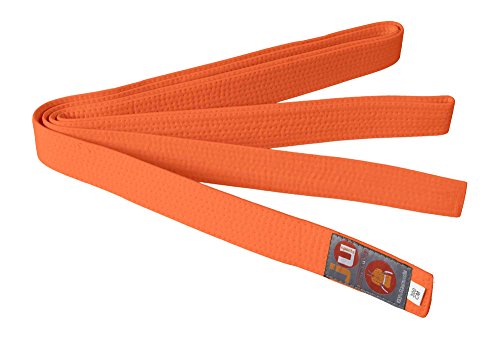 Ju-Sports Budogürtel - orange, Baumwolle I Kampfsport Gürtel Für Budo-Sportarten, Judo, Karate, Kickboxen uvm. I Ca. 4 cm breiter Martial Arts Gürtel I 300 cm