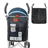 EODKSE Kinderwagen Organizer: Universelles Einkaufsnetz & Stroller Organizer mit Multifunktions-Tasche für Buggy & Baby-Kinderwagen, 1 Stück