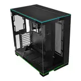 Lian Li O11D EVO RGB Gaming PC Gehäuse ATX Schwarz - Midi Tower PC Gehäuse mit RGB-Beleuchtung, Grafikkarten bis 455 mm, bis zu 420 mm Radiatoren, Black PC Case Stahl, Aluminium, Gehärtetes Glas