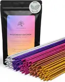 Räucherstäbchen Set - 100 Incense Sticks (5x20) - Sandelholz, Lavendel, Weihrauch, Myrrhe & Salbei - Perfekt für Meditation, Yoga, Chakren, Rauhnächte & Mückenabwehr - Weihrauch Stäbchen Entspannung