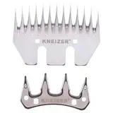 KNEIZER Schafscherenklingen - Ersatzklingenset für Schafschermaschine - Schafschermaschine Schermesser - Hochwertiges Stahlscheren-Set - Ober- und Untermesser - Geeignet für alle Schafrassen